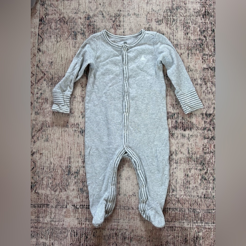 GAP Gray Cozy Footie One Piece